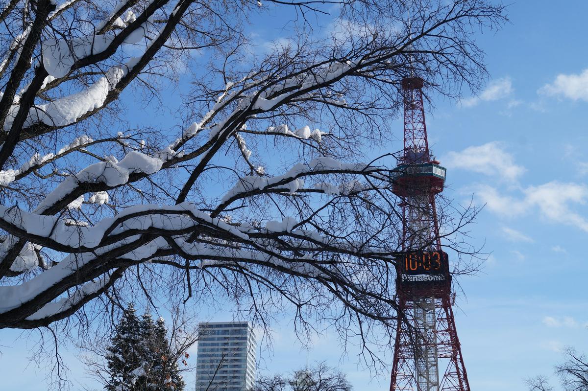 Sapporo bajo la nieve